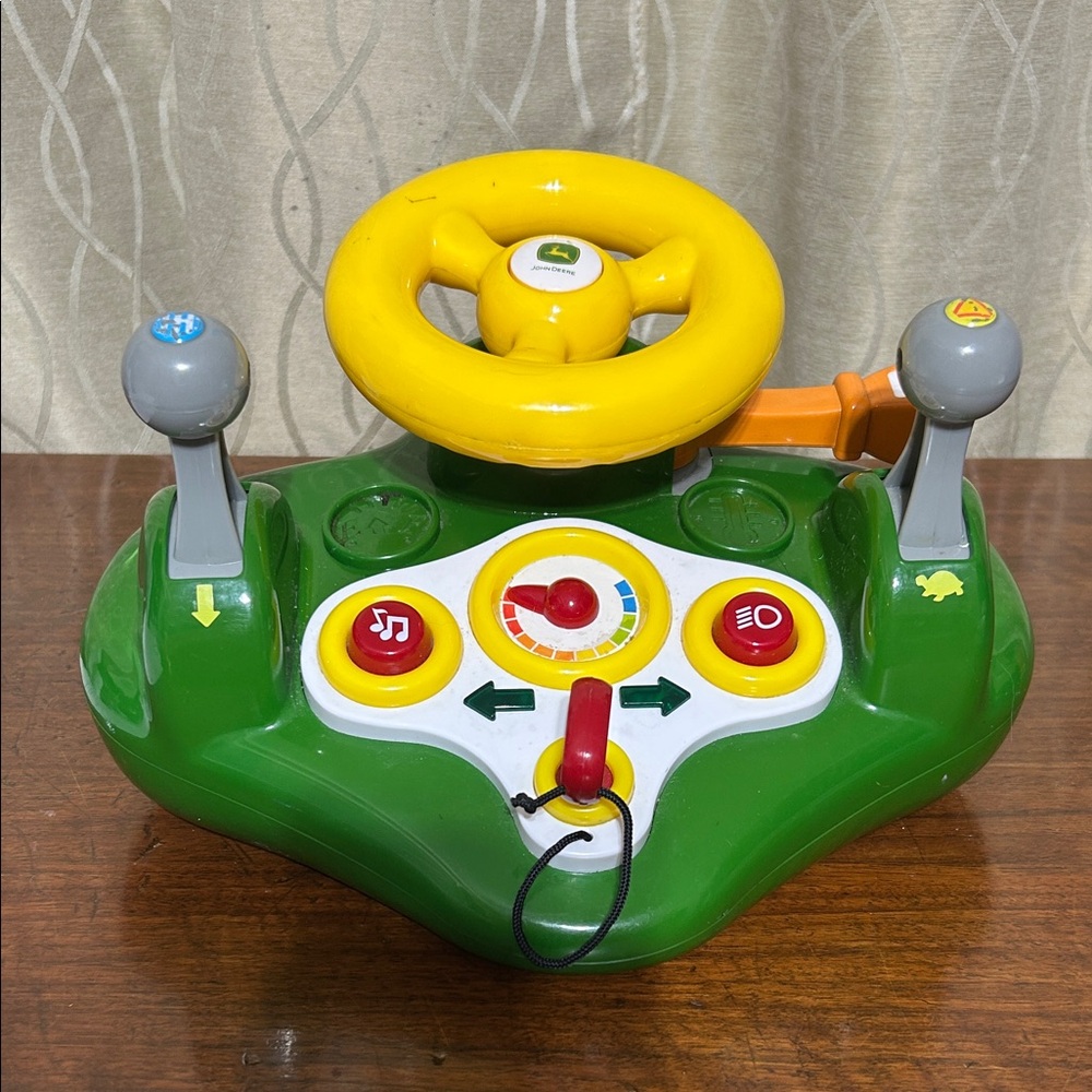 John Deere Licensed Interactive Toy Steering Wheel Toy Lights Sounds